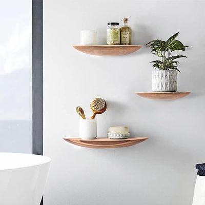 Geschenkpaket Set aus 3 Schwimmbäumen aus Akazienholz für Wohnzimmer Schlafzimmer Bauernhaus