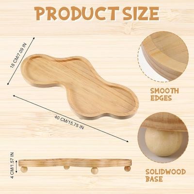 202407 Holzdekorationsschachtel unregelmäßiger Holzpfad für die Wohnkultur