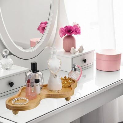 202407 Holzdekorationsschachtel unregelmäßiger Holzpfad für die Wohnkultur