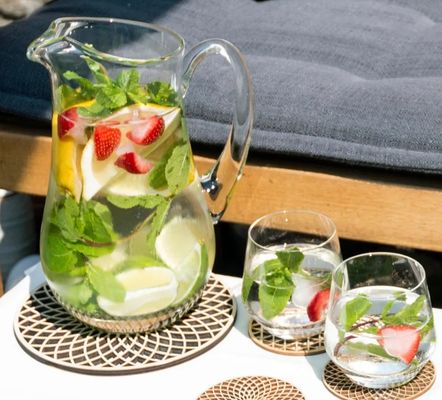 Holz-Coasters Set Tischdekoration Zubehör Typ Matten Pads für maßgeschneiderte Geschenke