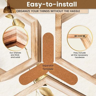 Set von 5 schwimmenden Regalen mit benutzerdefiniertem Design und Fotoraum