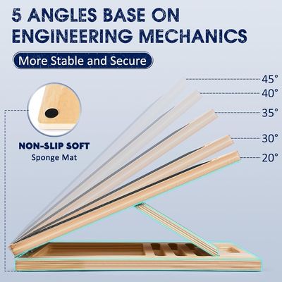 Zeitgenössische Holz-Portable Schrägplatte für Kalbstrecker mit verstellbarer Neigung