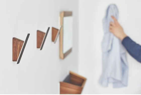 Moderne Dekorations-Akazienholz-Mail-Organisator Hanger Lagerregal Regal Holz Schlüsselhalter