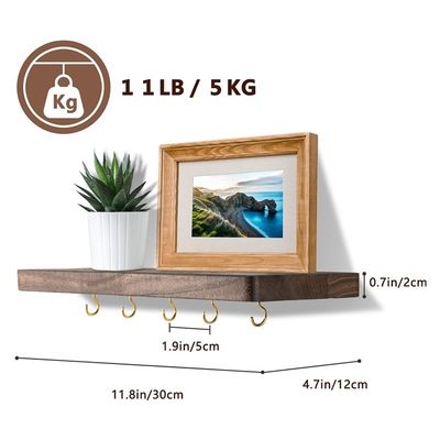 Einfach installierter Schlüsselhalter für die Wohnung Hängender Organisator mit vielen Haken