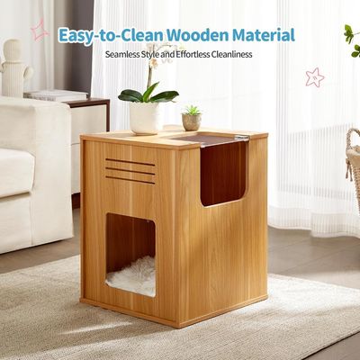 Katzen im Innenraum Großes Katzenhaus mit Kratzplatte Individuelles Logo Akzeptables Massivholz