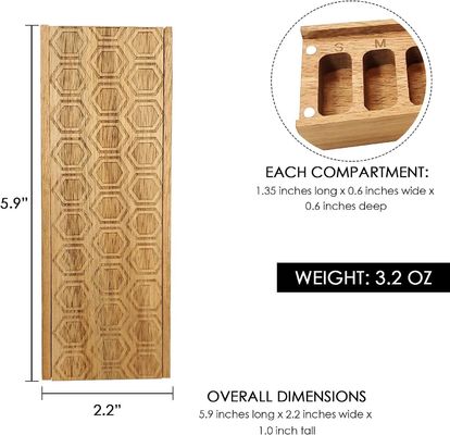 Acacia Holz 7 Tage wöchentliche Pille Box Pille Organisator für Vitamine tägliche Nahrungsergänzungsmittel Pille Behälter