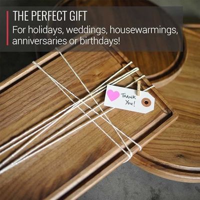 Quadratisch 17X11 Zoll nachhaltiges Holzschnittbrett zum Schnitzen und Saugen in Schwarz