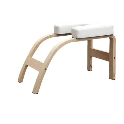Balance Training Yoga Inversion Bänk Rustikal Stil mit Holzmaterial und Kopfstütze