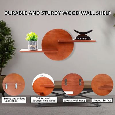 Nicht faltbares Regal Rundes Dekorationsbildschirm Wandmontage Regal Hängende Regale Hohe Menge