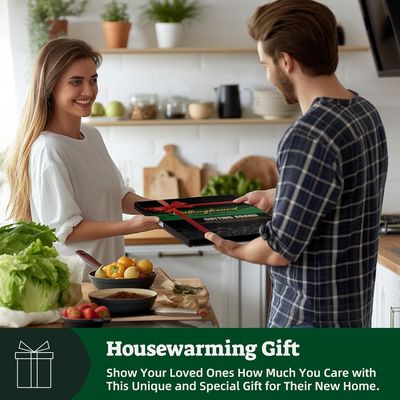 Personalisiertes Bambus-Schnittbrett mit Griff und nachhaltiger Ölschutzfunktion