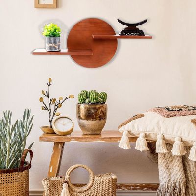 Nicht faltbares Regal Rundes Dekorationsbildschirm Wandmontage Regal Hängende Regale Hohe Menge