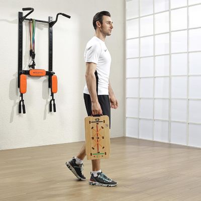 Innen- und Außenrustikales Holz-Push-Up-Board-Kit mit Griff zur Kernverstärkung