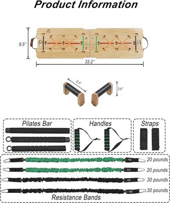 Innen- und Außenrustikales Holz-Push-Up-Board-Kit mit Griff zur Kernverstärkung
