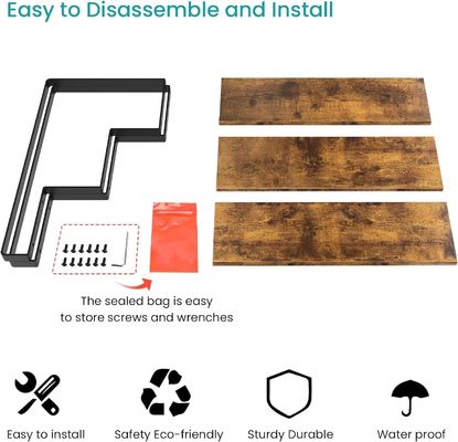 All-Season Holz 3-Step-Display-Riser-Stand Bambus-Gerade-Display-Rek für den Einzelhandel