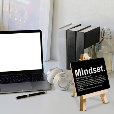 Lackierte Heimdekorationen.Geschenke Inspiration Motivation Holzschild für Büro Schreibtisch