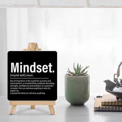 Lackierte Heimdekorationen.Geschenke Inspiration Motivation Holzschild für Büro Schreibtisch