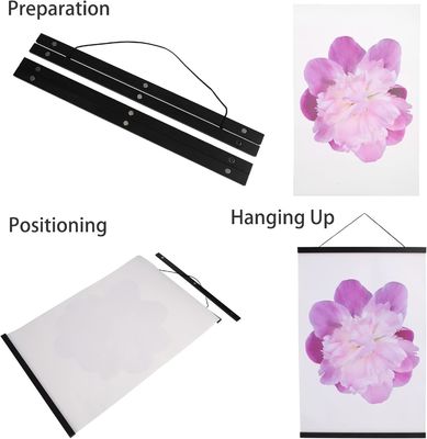 Anpassungslogo akzeptabel Holz A4 6X24 16X22 16X20 Hanger Posterrahmen 16 Zoll breit