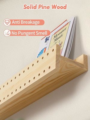 Naturholz DIY Wandregal Moderne Wandregale OEM-Buchregal