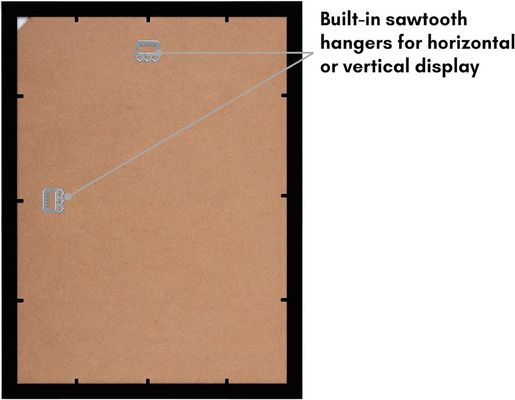 Holz eigene Logo Größe 12X16 8X12 Bildrahmen mit Matte und Schlagfestglas