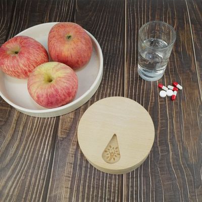 Anpassbarer 7-Tage-Pillenhalter Holz wöchentlicher Pillen-Organisator für Medizin und Vitamine