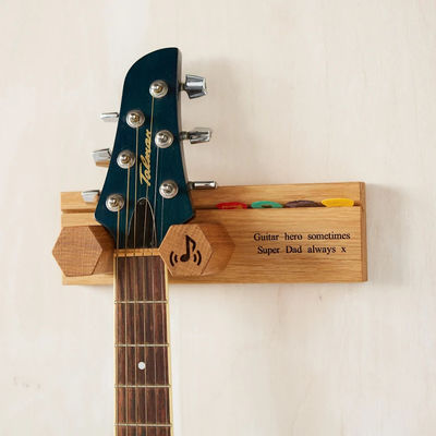 Holz Wandmontage Gitarren-Display-Stand für Ihre Performance Raum personalisiert