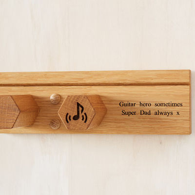 Holz Wandmontage Gitarren-Display-Stand für Ihre Performance Raum personalisiert