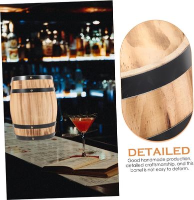 Holz Whisky-Weinfass Naturholz-Fass-Box für Honig-Tofu