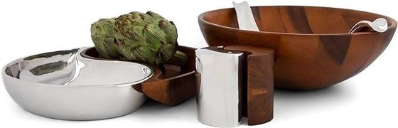 13 Zoll Acacia Holz und Metalllegierung Käsebrett Set perfekt für die Unterhaltung zu Hause