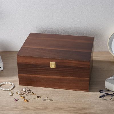 Druckhandhabung Glanzlaminierung Holzlagerfach mit Deckel Competitive 11x 8.9x4.9