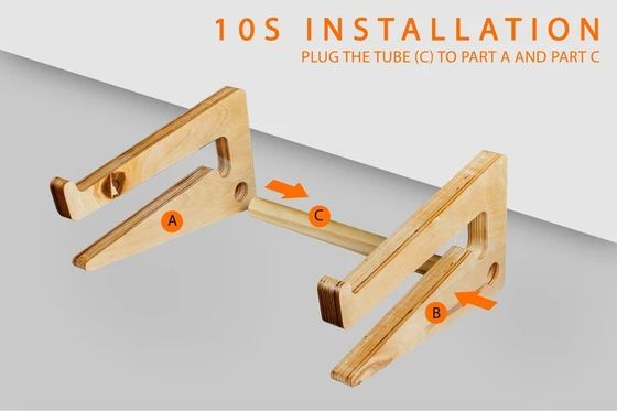 Akzeptabel OEM/ODM Holz Laptop-Stand für Mac Book Ergonomischer Arbeitsplatz Schreibtisch-Zubehör