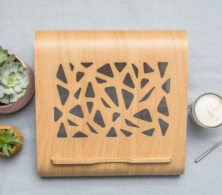 Funktionale Holz-Laptop-Stand Platzeinsparung Kühlung Lüftung Computer Schreibtisch-Raiser