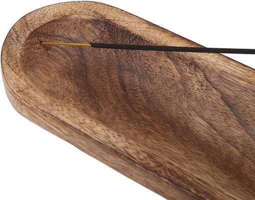 Geschenk Handwerk Holzbraun Weihrauchbrenner Stick Halter Tray für Duft Zimmer Dekor