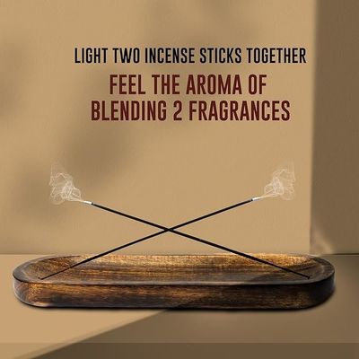 Geschenk Handwerk Holzbraun Weihrauchbrenner Stick Halter Tray für Duft Zimmer Dekor