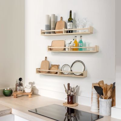 Hängendes Regal Set von 3 Holzschwimmbücherregalen für Kinderzimmer Dekor und Lagerung