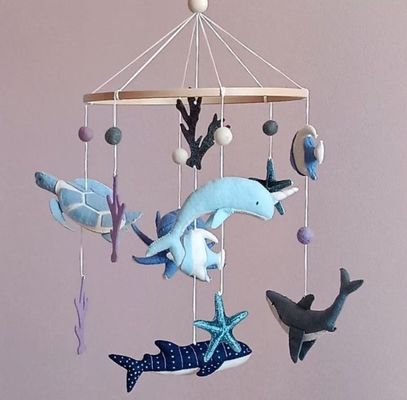 Sea Creature Baby Mobile Rotating Toy für Kinder Ocean Mobile für Kinderzimmer Baby Dusche Geschenk