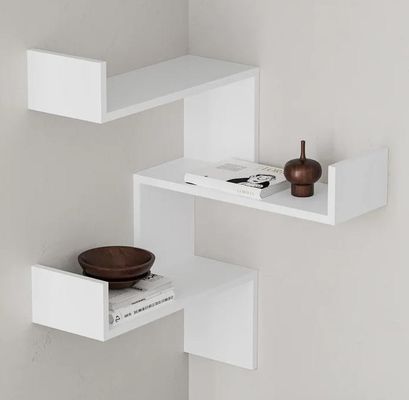 Verstellbares Holzregal für das eigene Logo Größe Dekorative moderne Wohnmöbel