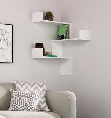 Verstellbares Holzregal für das eigene Logo Größe Dekorative moderne Wohnmöbel