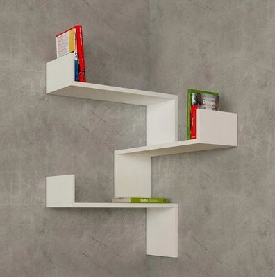 Verstellbares Holzregal für das eigene Logo Größe Dekorative moderne Wohnmöbel