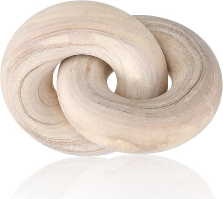 Handgeschnitzte Holzkettenverbindung Dekor Rustika Naturstil für Wohnzimmer Dekoration