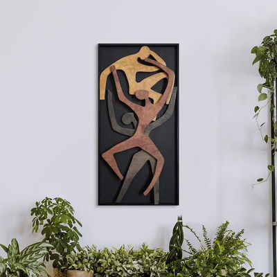 Bürodekor Upgrade Holz Wand hängend Hochzeitsgeschenk Menschliches Holz Vertikale Wandkunst