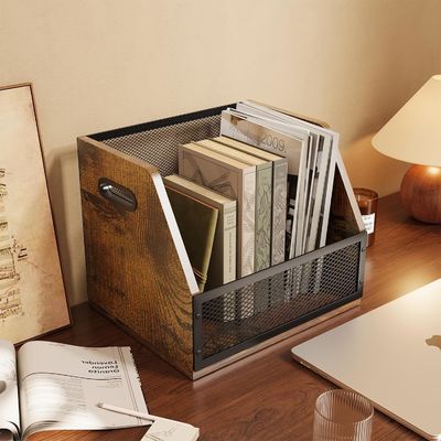 Retro Braun Vinyl Plattenlager für robuste LP Plattenkiste und funktionales Design