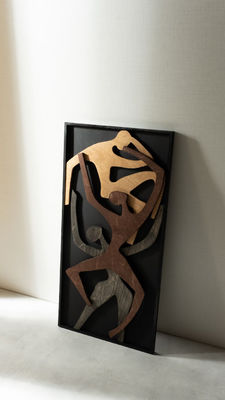 Bürodekor Upgrade Holz Wand hängend Hochzeitsgeschenk Menschliches Holz Vertikale Wandkunst