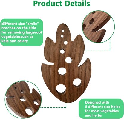 OEM/ODM Akzeptable Bambus-Kräuter-Peller zum Entfernen von Grünen 8 Löcher