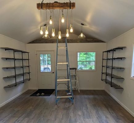 Holz Industrie Wandmontage Eisen Rohr Regal für DIY Offene Bürozimmer Küchenbuchregal