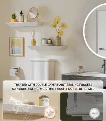 Y Postverpackung Modernes eigenes Logo Set von 2 Wandmontierte schwimmende Regale für Wanddekoration