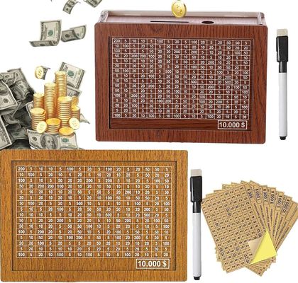 OEM/ODM akzeptabel Holz Bargeld sparen Geld sparen mit natürlichen Farben und Standards