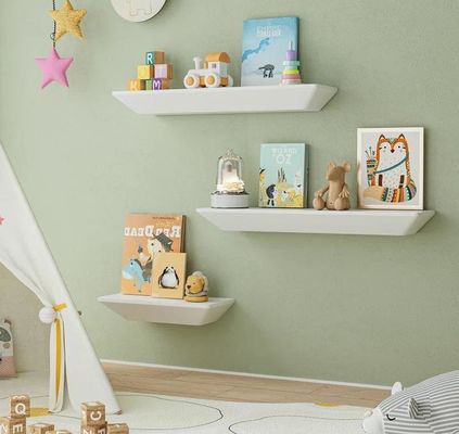 Y Postverpackung Modernes eigenes Logo Set von 2 Wandmontierte schwimmende Regale für Wanddekoration