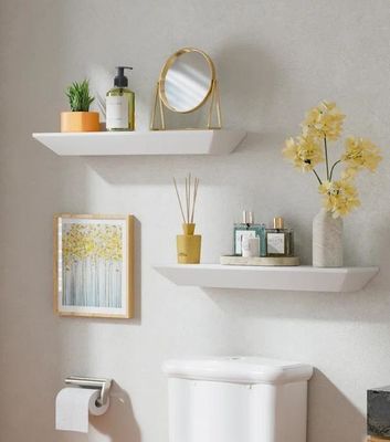 Y Postverpackung Modernes eigenes Logo Set von 2 Wandmontierte schwimmende Regale für Wanddekoration