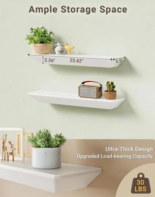 Y Postverpackung Modernes eigenes Logo Set von 2 Wandmontierte schwimmende Regale für Wanddekoration