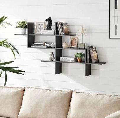 Zimmerpflanzen Dekorationsanlagen Aufbewahrung Zwei-Ebenen-Wandregal für Wohnzimmermöbel